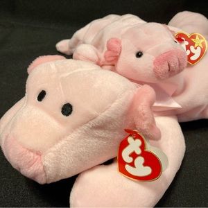 Ty “Squealer” beanie & “Oink” buddy set